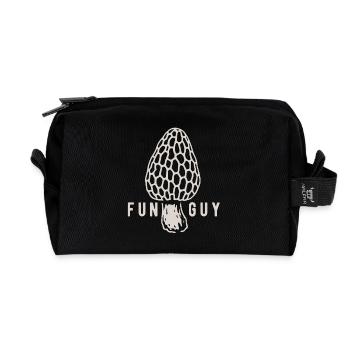 Morel Funguy Mushroom Picker - Mushrooms - Saying - Recycled Toiletry Zip Bag - black - Front