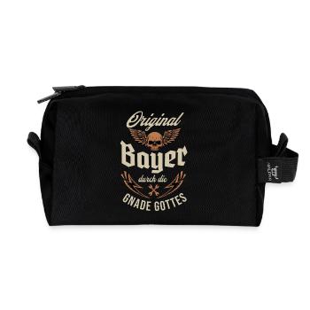 Bayer by the grace of God - Recycled Toiletry Zip Bag - black - Front