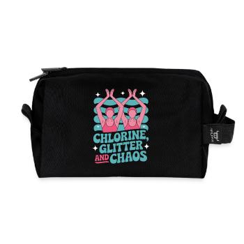 Synchronschwimmen Kunstschwimmen Wassersport - Recycelte Kulturtasche - Schwarz - Vorne