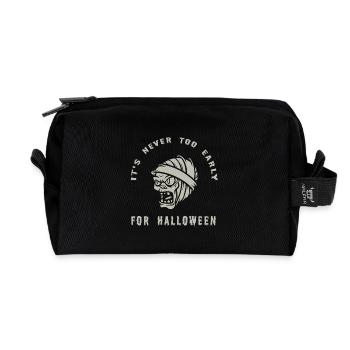 Halloween Zombie Scream Design - Recycelte Kulturtasche - Schwarz - Vorne