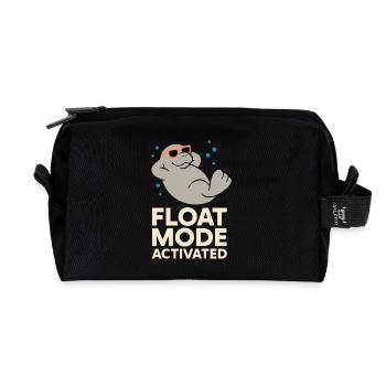 Lamantin passionné bœuf de mer amateur de salade d’amour - Trousse de toilette en tissu recyclé - noir - Devant
