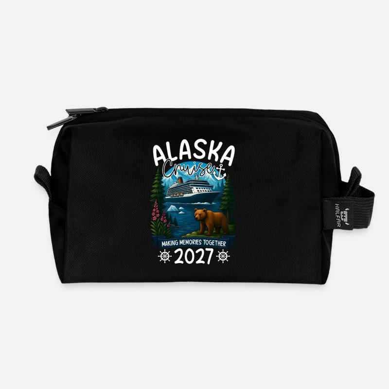 Alaska Kreuzfahrt 2027 - Recycelte Kulturtasche - Schwarz