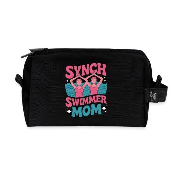 Synchronschwimmen Kunstschwimmen Wassersport - Recycelte Kulturtasche - Schwarz - Vorne