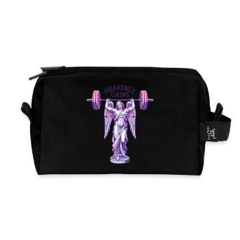 Gains célestes - Puissance de gymnase de statue d’ange - Trousse de toilette en tissu recyclé - noir - Devant