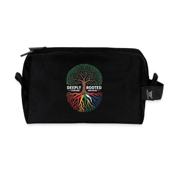 Deeply Rooted Hispanic Heritage Tief Verwurzelt - Recycelte Kulturtasche - Schwarz - Vorne