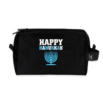 Hanukah Chanukkah Hanukkah - Recycelte Kulturtasche - Schwarz - Vorne