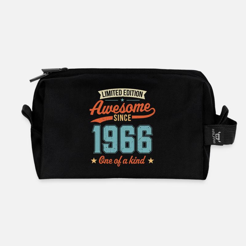 Genial seit 1966 - Recycelte Kulturtasche - Schwarz