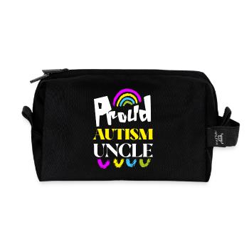 Stolzer Autismus-Onkel - Recycelte Kulturtasche - Schwarz - Vorne