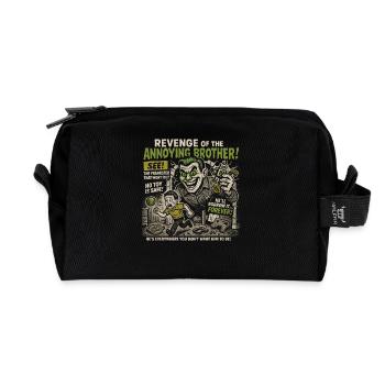 Annoying Brother Revenge Movie Poster Halloween - Recycled Toiletry Zip Bag - black - Front