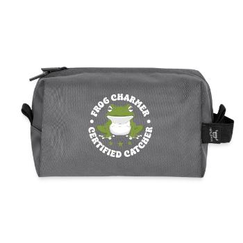 Frog Catcher Charmer Certified Frog - Recycelte Kulturtasche - Anthrazit - Vorne