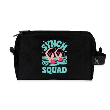 Synchronschwimmen Kunstschwimmen Wassersport - Recycelte Kulturtasche - Schwarz - Vorne