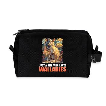 Wallabys Wallaby - Recycelte Kulturtasche - Schwarz - Vorne