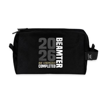 Civil servant for life 2026 - Recycled Toiletry Zip Bag - black - Front