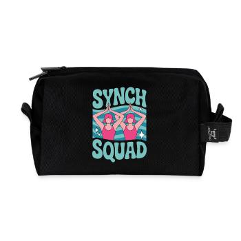 Synchronschwimmen Kunstschwimmen Wassersport - Recycelte Kulturtasche - Schwarz - Vorne