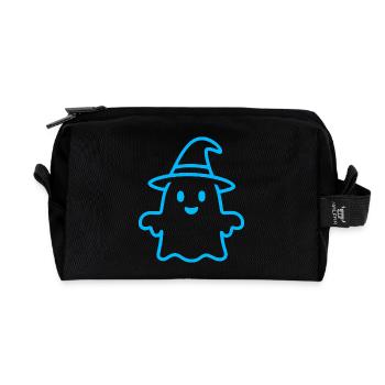 Fantôme mignon - Halloween - Trousse de toilette en tissu recyclé - noir - Devant