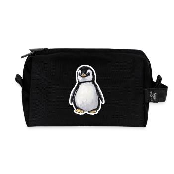 Pingouin - Trousse de toilette en tissu recyclé - noir - Devant