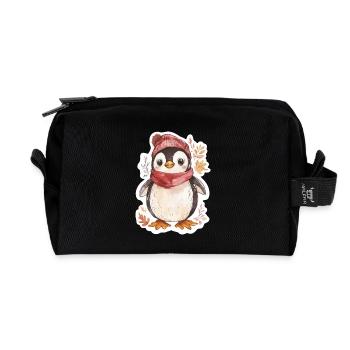Pingouin - Trousse de toilette en tissu recyclé - noir - Devant