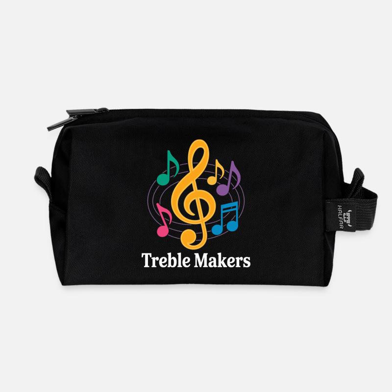 Treble Makers Lustiger Musiklehrer - Recycelte Kulturtasche - Schwarz