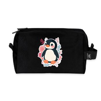Pingouin - Trousse de toilette en tissu recyclé - noir - Devant
