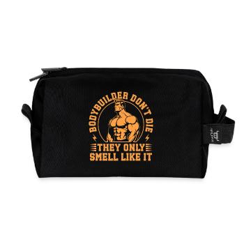 Motivation de remise en forme Bodybuilder Don’t Die Gym - Trousse de toilette en tissu recyclé - noir - Devant