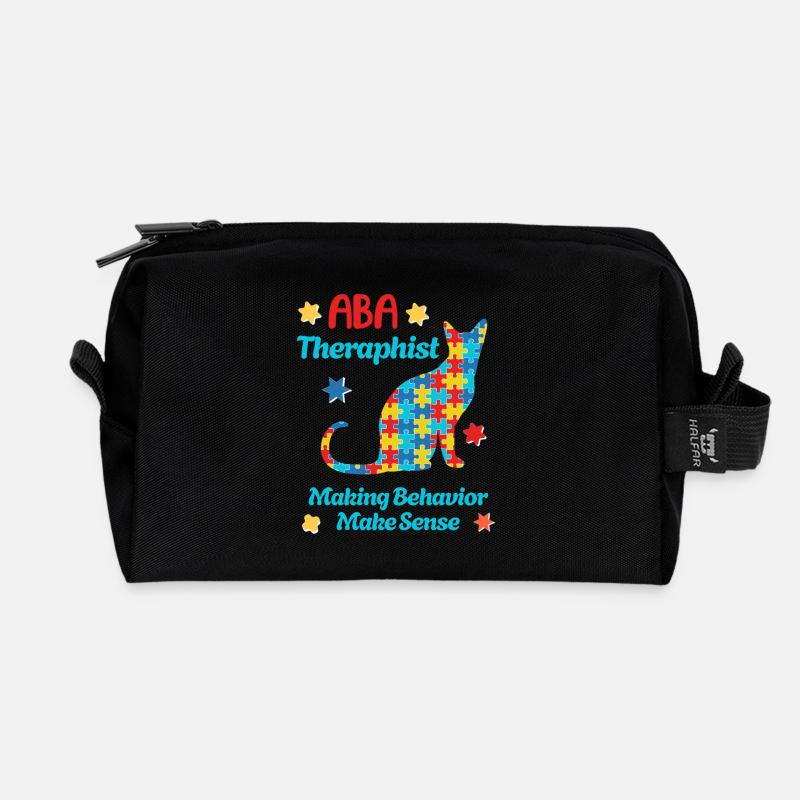 L’équipe de l’autisme : Forts ensemble - Trousse de toilette en tissu recyclé - noir