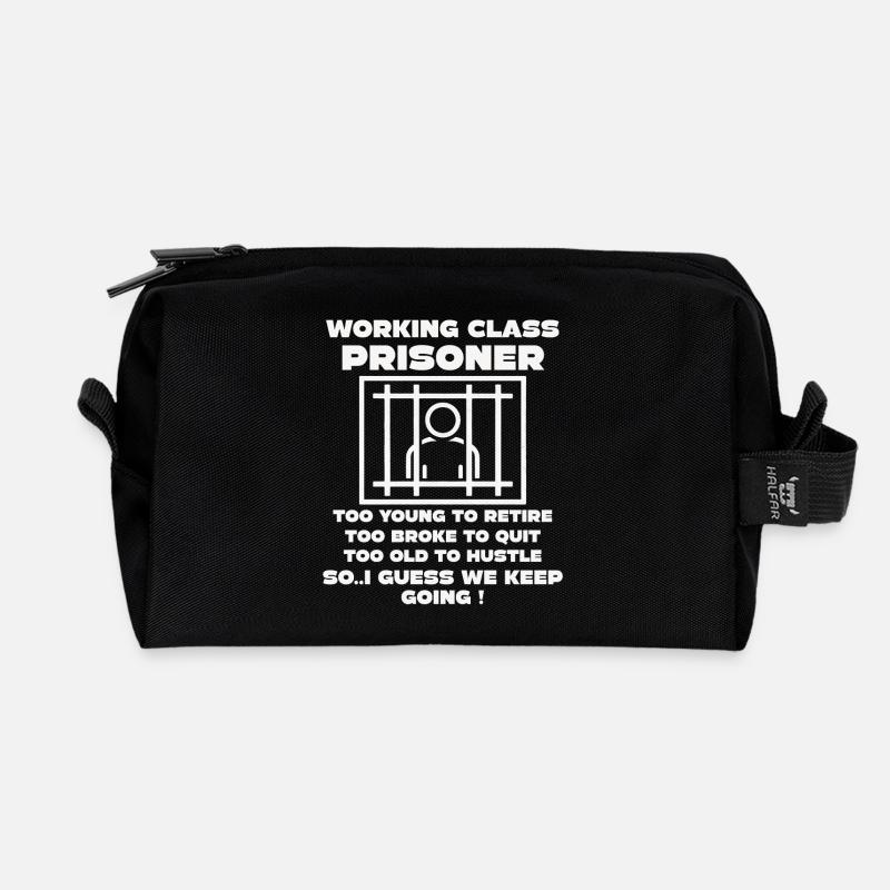 Monday Trapped Arbeit lustiges Arbeits Outfit - Recycelte Kulturtasche - Schwarz