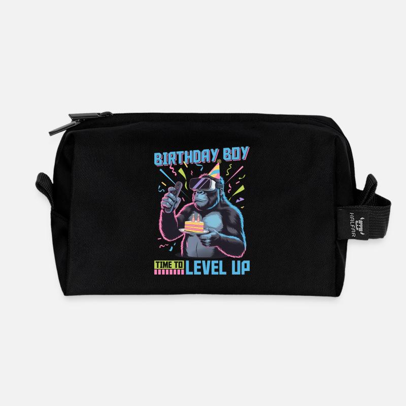 Birthday Gamer VR - Recycelte Kulturtasche - Schwarz