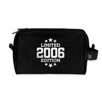 LIMITED EDITION 2006 20. GEBURTSTAG - Recycelte Kulturtasche - Schwarz - Vorne