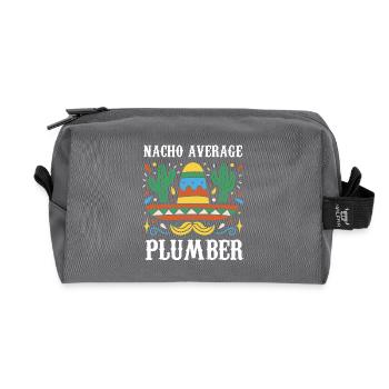 Nacho Plombier moyen - Trousse de toilette en tissu recyclé - anthracite - Devant