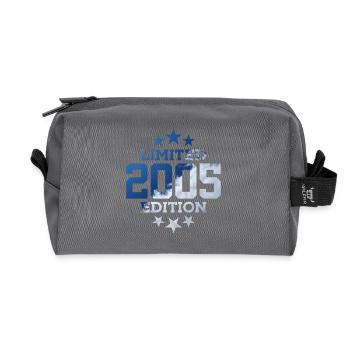 LIMITED EDITION 2005 21ST BIRTHDAY - Recycled Toiletry Zip Bag - anthracite - Front