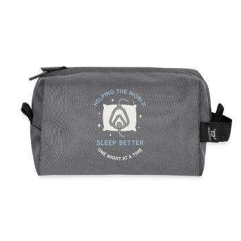 Technologue du sommeil, technicien polysomnographique, Rpsgt - Trousse de toilette en tissu recyclé - anthracite - Devant