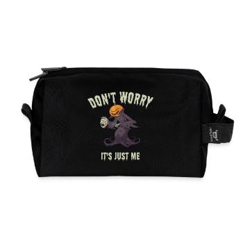 Don’t Worry – It’s Just Me  Funny Halloween Design - Recycelte Kulturtasche - Schwarz - Vorne