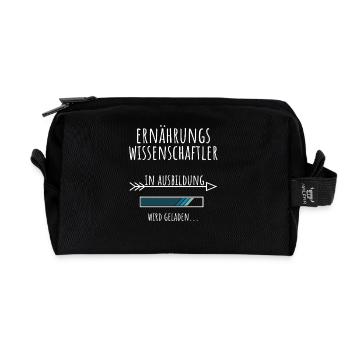 Nutritional Science Studies Profession Education - Recycled Toiletry Zip Bag - black - Front