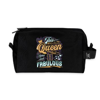 11. Geburtstag Queen  - Recycelte Kulturtasche - Schwarz - Vorne