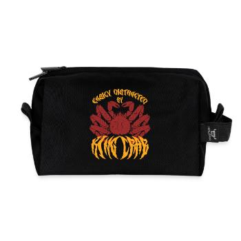 Crabe royal d’Alaska - Trousse de toilette en tissu recyclé - noir - Devant