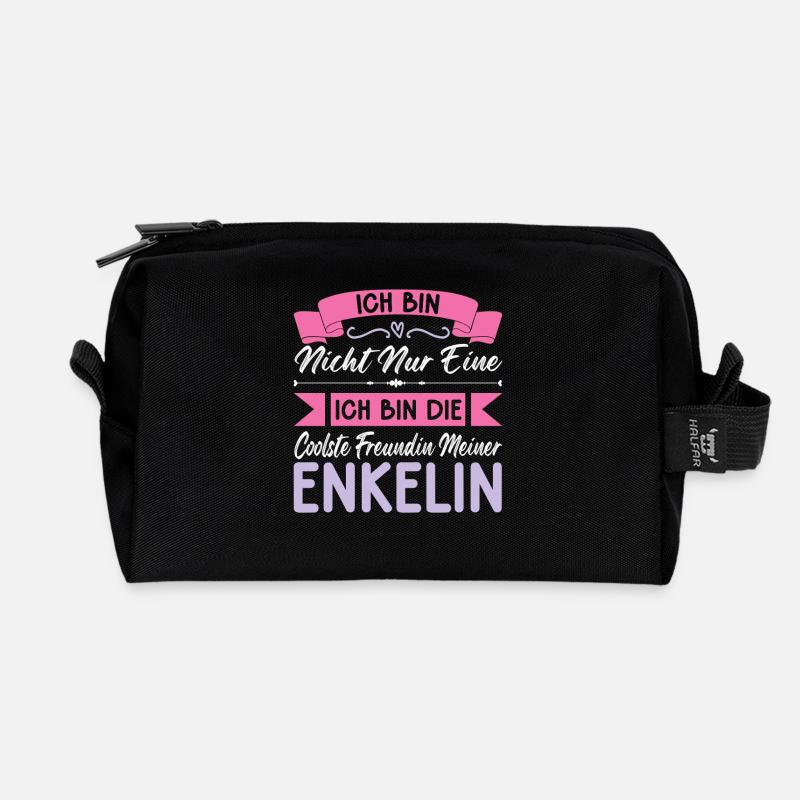 Ich Bin Nicht Nur Eine Coolste Freundin Enkelin - Recycelte Kulturtasche - Schwarz