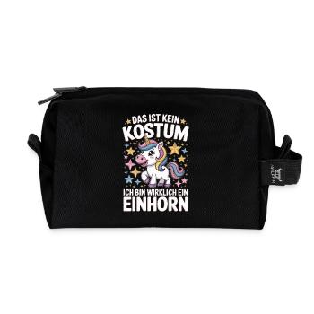  Das Ist Kein Kostum Ich Bin Wirklich Ein Einhorn - Recycelte Kulturtasche - Schwarz - Vorne