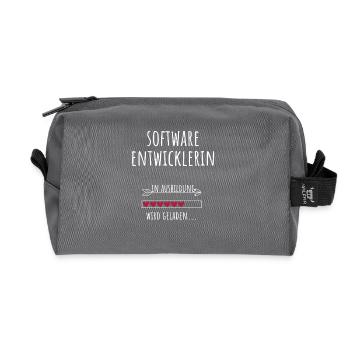 Développeur de logiciels Informatique Études Profession - Trousse de toilette en tissu recyclé - anthracite - Devant