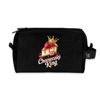 Kuchen - Recycelte Kulturtasche - Schwarz - Vorne
