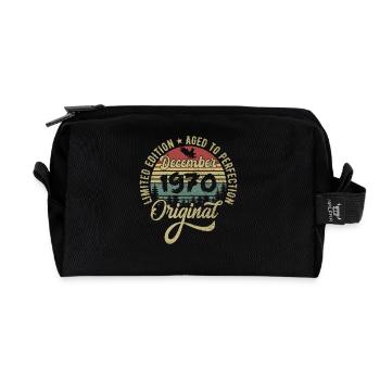 December 1970 - Legend since December 1970 - Recycled Toiletry Zip Bag - black - Front