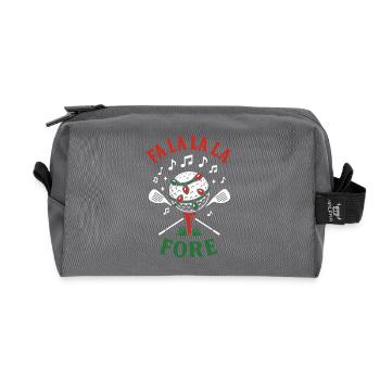 Fa La La La Fore Golf Noël - Trousse de toilette en tissu recyclé - anthracite - Devant