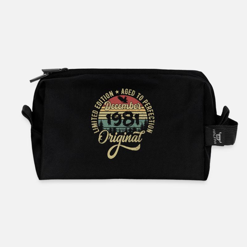 Dezember 1981 - Legende Seit Dezember 1981 - Recycelte Kulturtasche - Schwarz