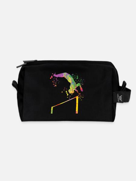 Turnerin Reck Kunstturnen - Recycelte Kulturtasche - Schwarz