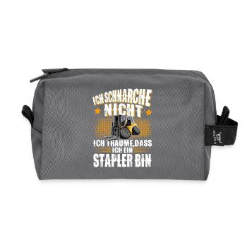 Gabelstapler Stapler - Recycelte Kulturtasche - Anthrazit - Vorne