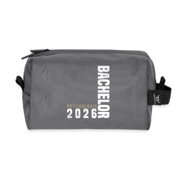 Licence en psychologie 2026 - Trousse de toilette en tissu recyclé - anthracite - Devant