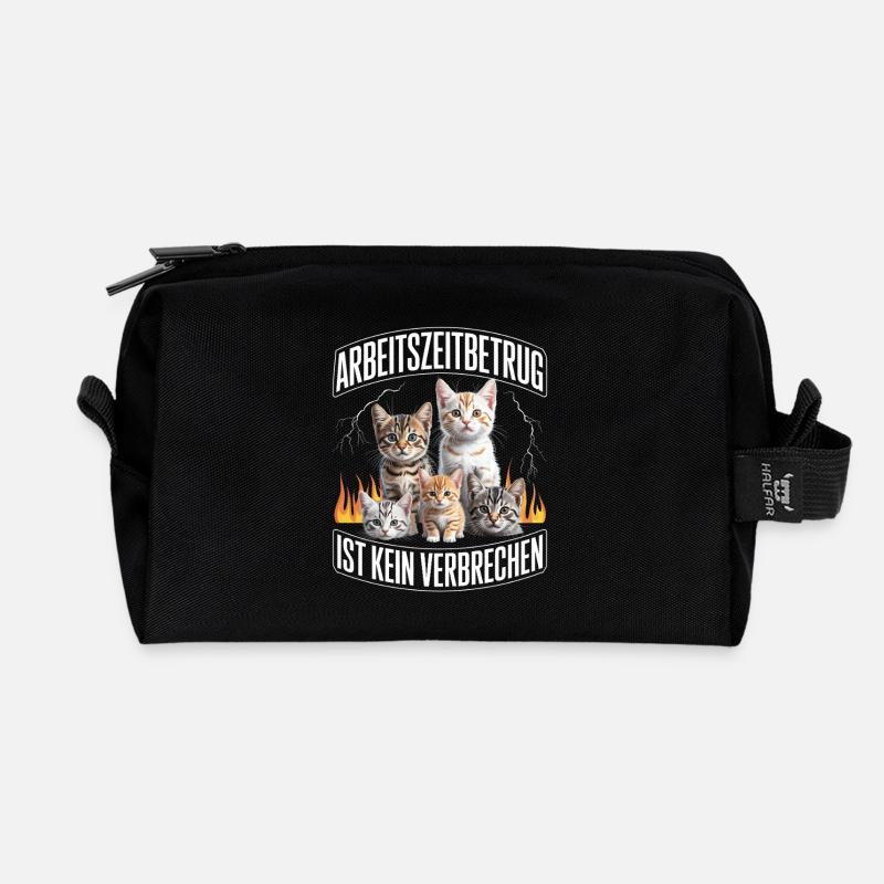 Arbeitszeitbetrug Ist Kein Verbrechen Y2K Bootleg - Recycelte Kulturtasche - Schwarz