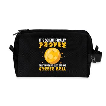 Boule de fromage Foodie Mix Supplies pour boule de fromage - Trousse de toilette en tissu recyclé - noir - Devant