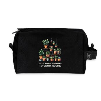 Jeu de mots Plant Gaming - Trousse de toilette en tissu recyclé - noir - Devant