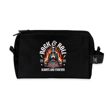 Rock and Roll Always and Forever Rockabilly 2025 - Recycelte Kulturtasche - Schwarz - Vorne