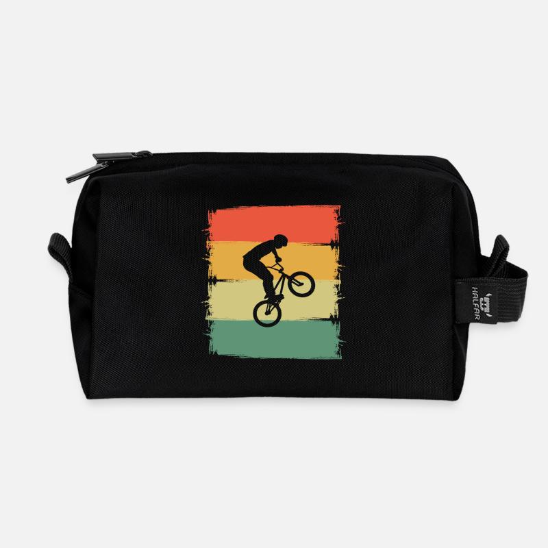 Bmx - Recycelte Kulturtasche - Schwarz